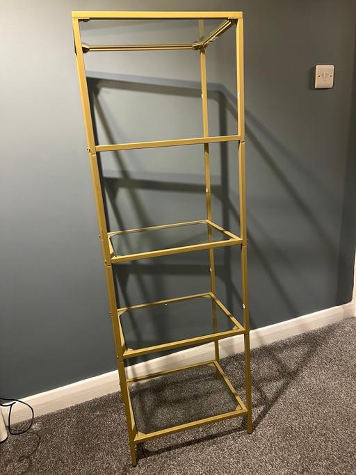 Buy & Sell Brancote Stafford - Photos for Gold and glass shelving unit
