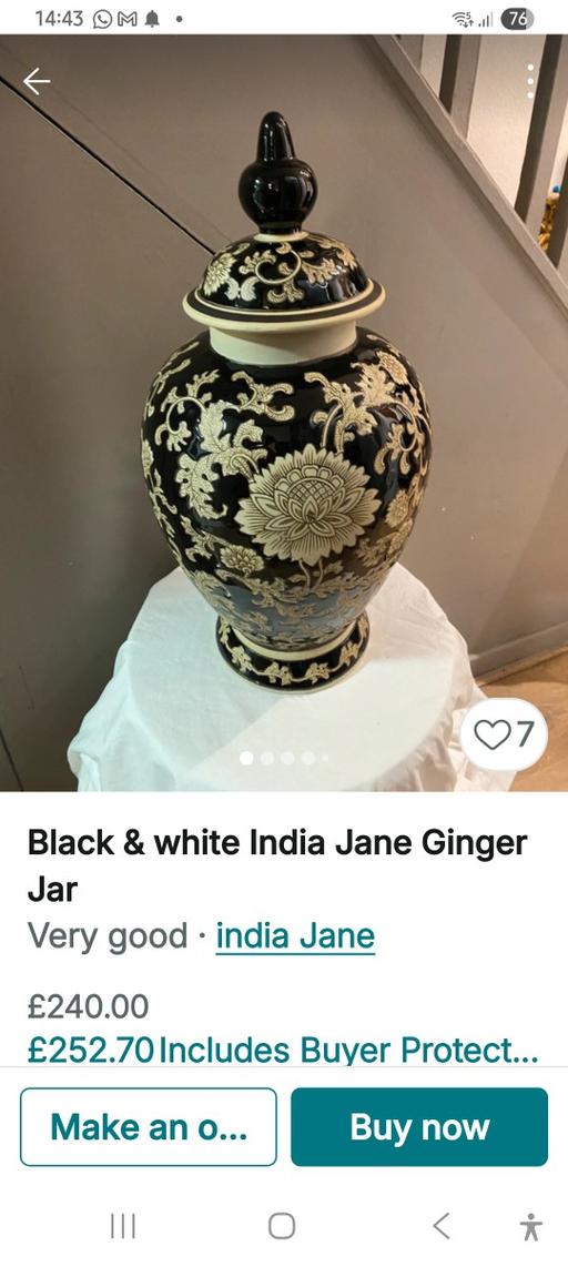 Buy & Sell Dunscroft Doncaster - Photos for black and white ginger jar