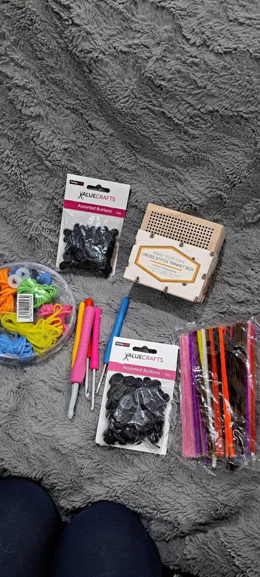 further learning Sutton Coldfield Birmingham - Photos for Mixed Craft Bundle – Cross Stitch Kit, Button