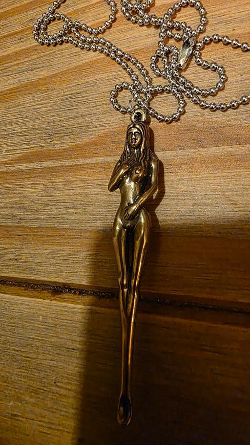 Buy & Sell Oakengates Telford and Wrekin - Photos for unusual polished brass powder spoon on chain