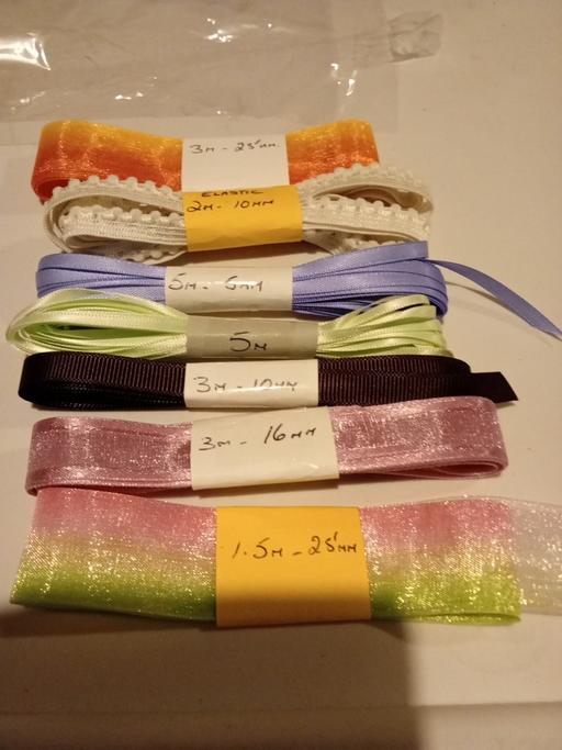 further learning Horncastle East Lindsey - Photos for small lot of ribbon & elastic sets