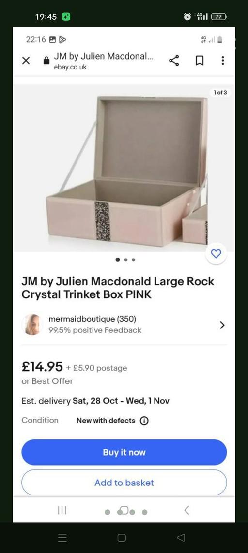 Buy & Sell Hixon Stafford - Photos for beautiful jewl box by julien Macdonald