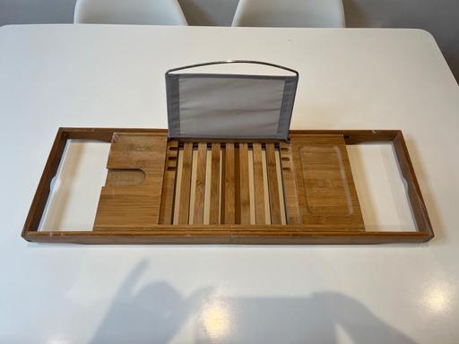 Buy & Sell Streatham South West London - Photos for Zeno Expandable Wooden Bath Tray Caddy