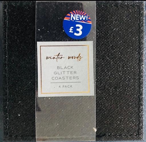 Buy & Sell Camp Hill Birmingham - Photos for Black glitter coasters