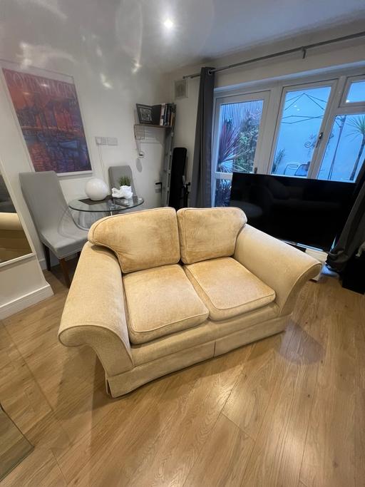 Buy & Sell Herne Hill South East London - Photos for Two seater cream sofa