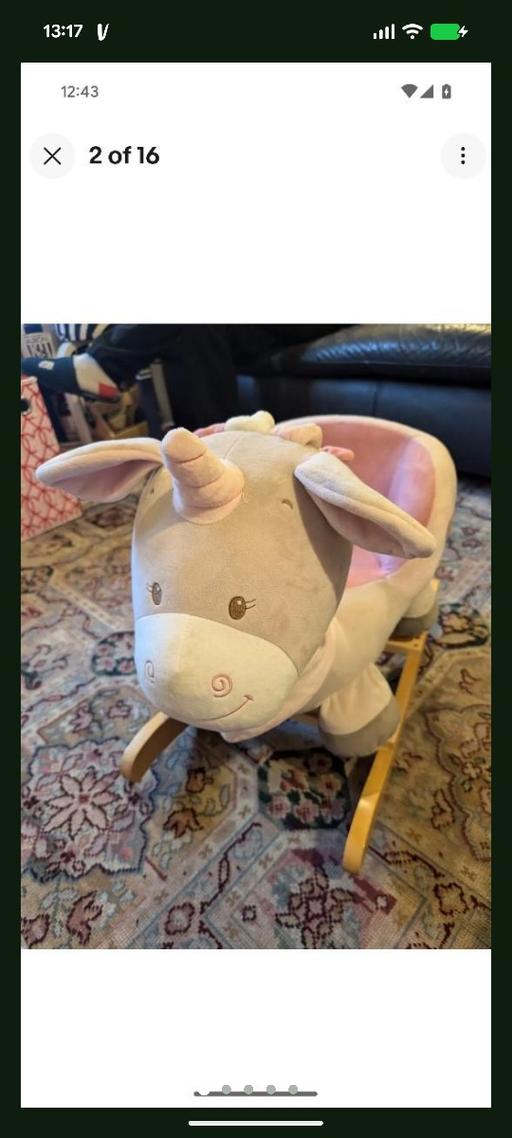 Buy & Sell Wollescote Dudley - Photos for SMYTHS TOYS CUDDLY ROCKING UNICORN