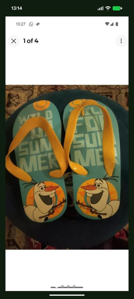 Buy & Sell Stourbridge Dudley - Photos for FROZEN FLIP FLOPS. JOB LOT X 45