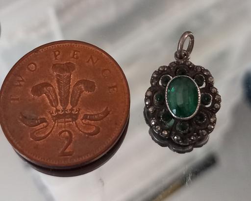 Buy & Sell Thatto Heath Saint Helens - Photos for antique marcasite and emerald pendant