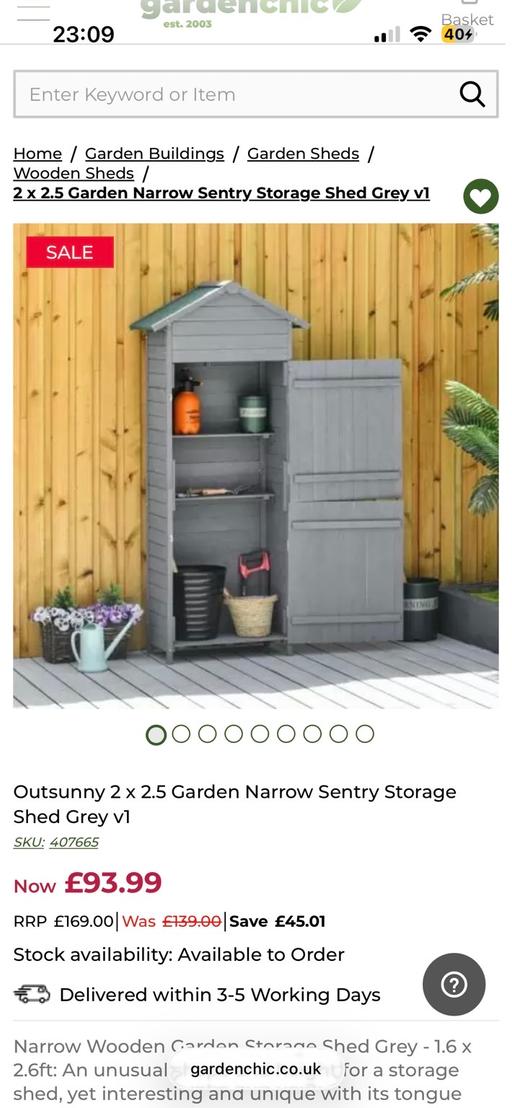 Buy & Sell East Grinstead Mid Sussex - Photos for Garden storage cabinet (BRAND NEW)