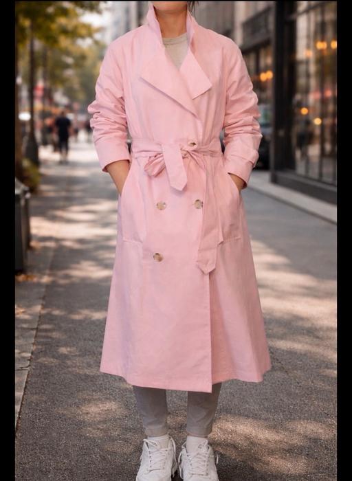 Buy & Sell Thorpe Saint Andrew Norwich - Photos for BERSHKA Pink Belted Trench Coat S/£40