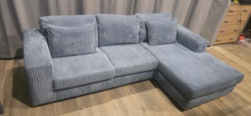 Buy & Sell Sittingbourne Swale - Photos for Christie Fabric Right Hand Chaise Sofa - Sky