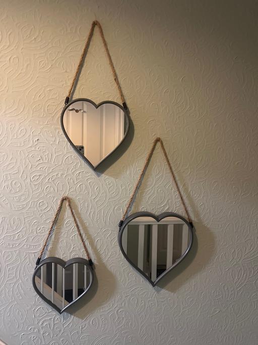 Buy & Sell Cusworth Doncaster - Photos for Set of 3 heart mirrors
