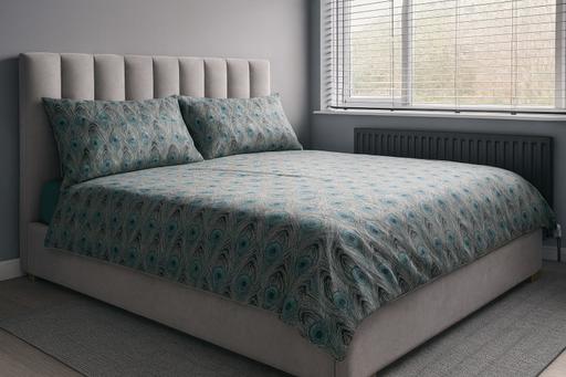 Buy & Sell Shirley Solihull - Photos for Double bed with upholstered frame & headboard