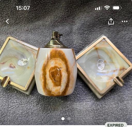 Buy & Sell Rowley Regis Sandwell - Photos for Solid Onyx “smokers set”…from 1960’s,,,,,,