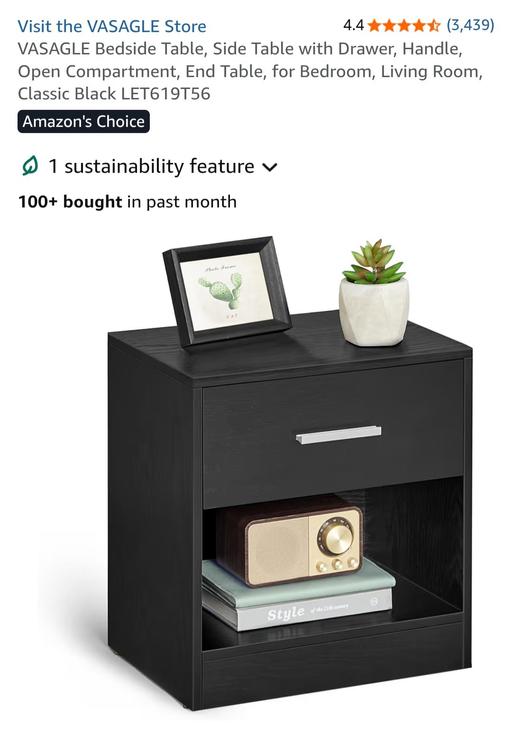 Buy & Sell Smethwick Sandwell - Photos for brand new side table in black