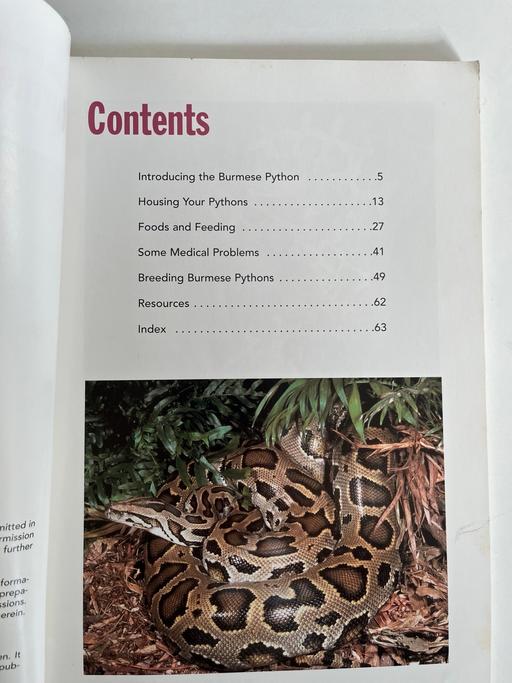 Buy & Sell Derry Downs South East London - Photos for Burmese python book