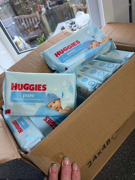 Buy & Sell Duckmanton Chesterfield - Photos for Box of 24 Huggies pure wipes
