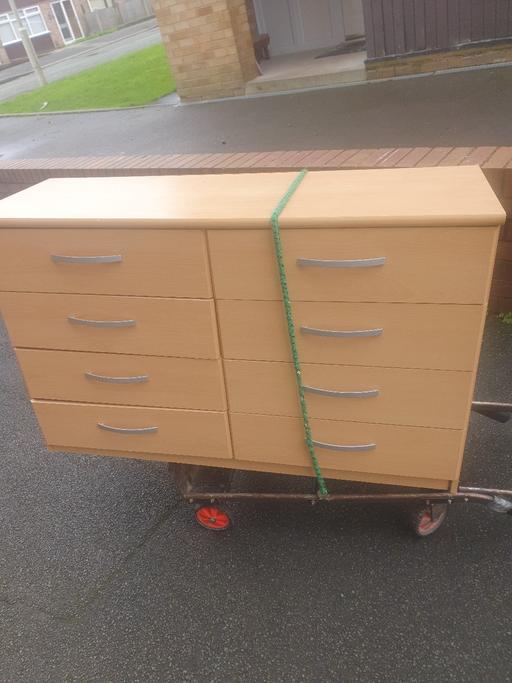 Buy & Sell Pensnett Dudley - Photos for Lovely , Pale Wood Double Chest Of Draws ,VGC