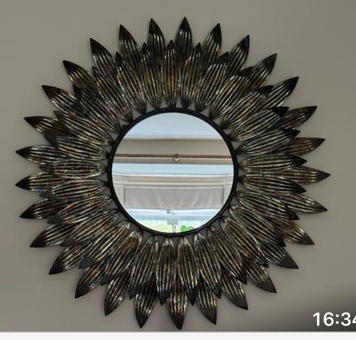 Buy & Sell Aldridge Walsall - Photos for Large wall mirror, black/gold. Unusual,