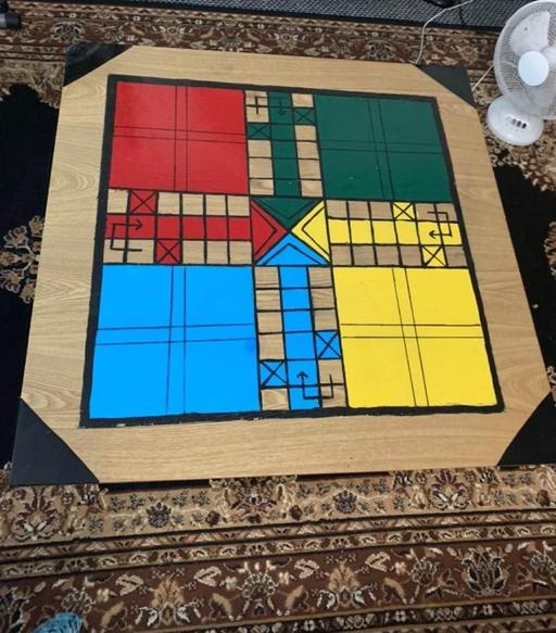 Buy & Sell Ward End Birmingham - Photos for Hand-Painted Wooden Ludo Game Coffee Table