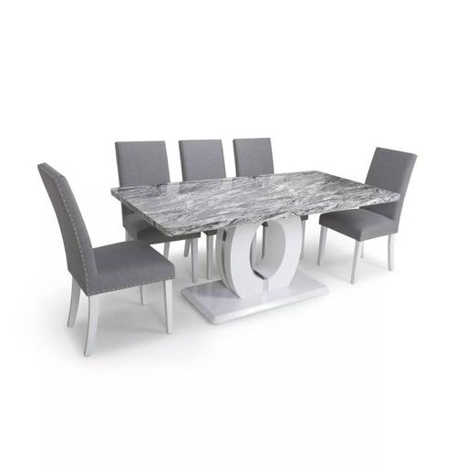 Buy & Sell Ward End Birmingham - Photos for Neptune Marble Effect Grey/White Dining Table