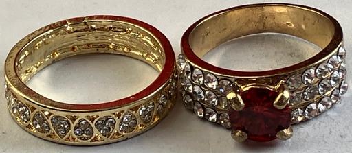 Buy & Sell Yeovil Somerset - Photos for Ladies jewellery 2x18k gold plate c.z rings.