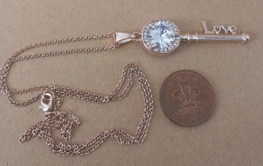 Buy & Sell Thatto Heath Saint Helens - Photos for rose gold plated large gemstone key pendant