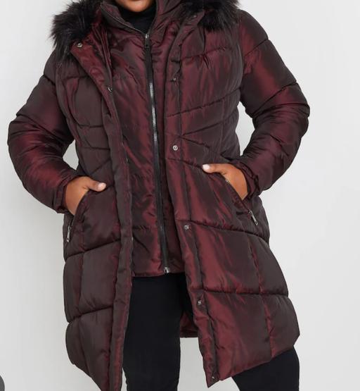 Buy & Sell May Bank Newcastle-under-Lyme - Photos for stunning next hooded puffer coat burgundy
