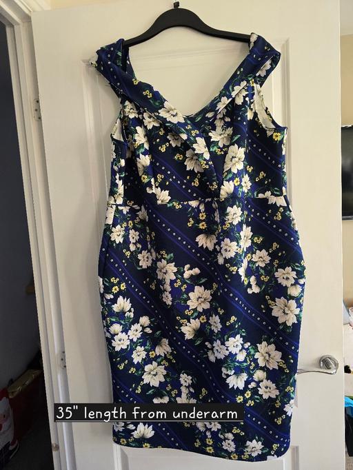 Buy & Sell Rowley Regis Sandwell - Photos for JD Williams blue floral dress 👗 uk28 bnwt