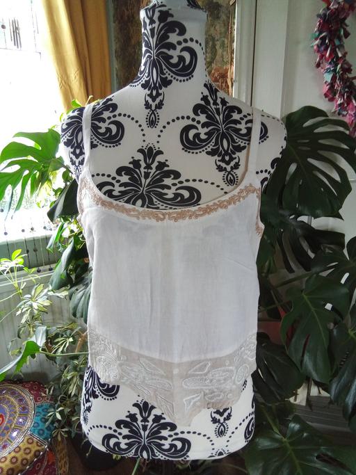 Buy & Sell Wetwang East Riding of Yorkshire - Photos for white linen blend vest top medium bnwt