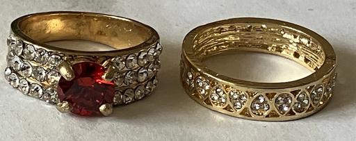 Buy & Sell Yeovil Somerset - Photos for Ladies jewellery 2x18k gold plate c.z rings