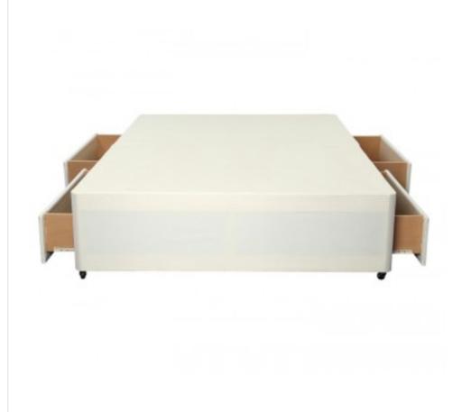 Buy & Sell Dudley Town Centre Dudley - Photos for Double divan bed with 4 drawers cream