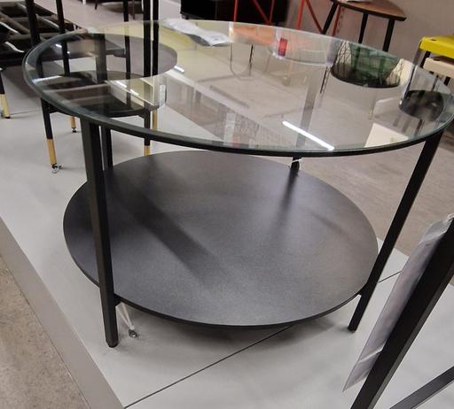 Buy & Sell - Photos for Coffee table, Glass, Black and brown