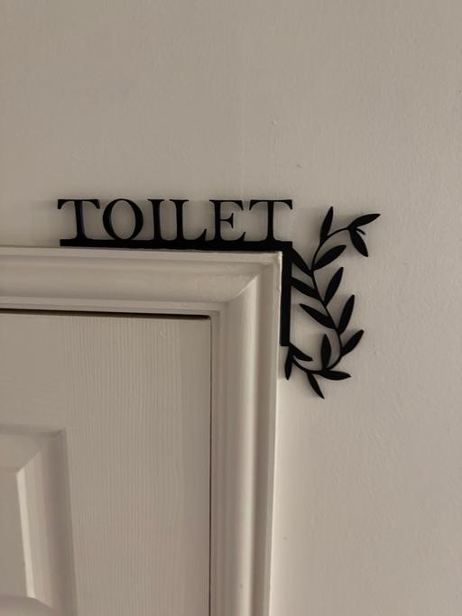 Buy & Sell Ushaw Moor County Durham - Photos for Over door 3d printed toilet sign