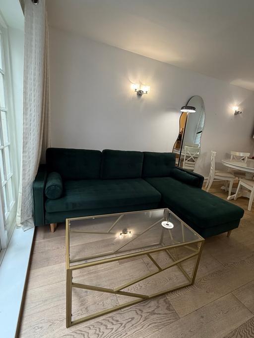 Buy & Sell North Kensington West London - Photos for Sofa bed coffee table green gold