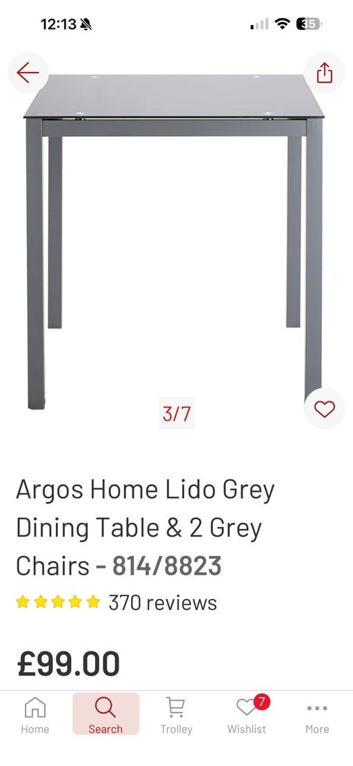 Buy & Sell Southwark Central London - Photos for Argos Grey glass and metal table (no chairs)