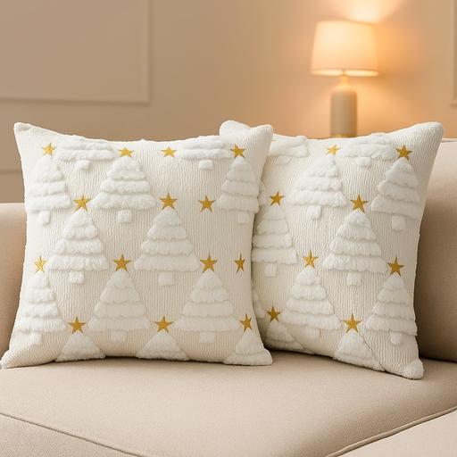 Buy & Sell Purley Croydon - Photos for 3D White Christmas Tree Throw Pillow Covers