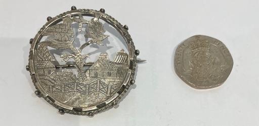 Buy & Sell New Tupton Chesterfield - Photos for Vintage unstamped silver filagree brooch