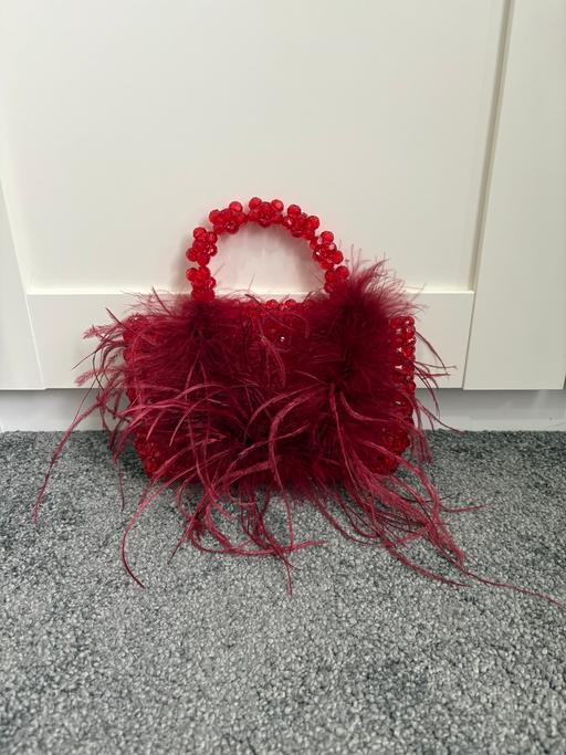 Buy & Sell Edgbaston Birmingham - Photos for Red jewel fur hand bag