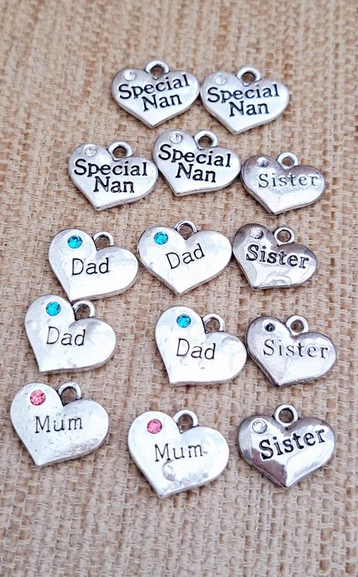Buy & Sell Pontygof Blaenau Gwent - Photos for 14 mix Family heart silver charms new