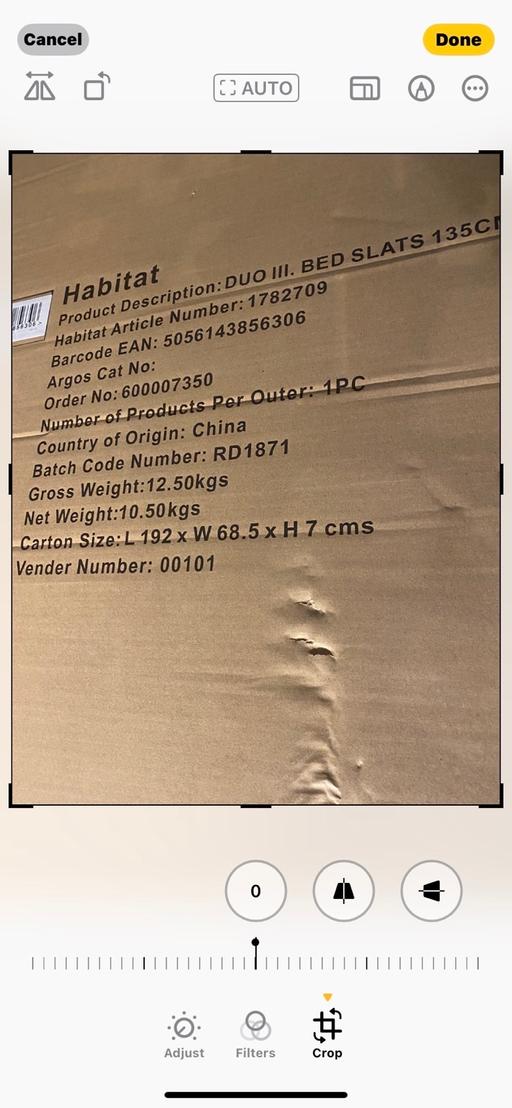 Buy & Sell Perry Barr Birmingham - Photos for Argos Habitat wooden double bed slats