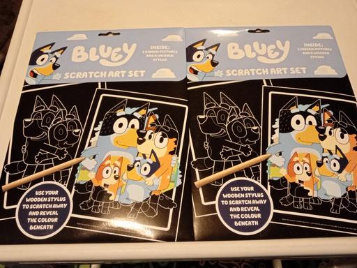 Classes Horncastle East Lindsey - Photos for 2 brand new Bluey SCRATCH ART SETS