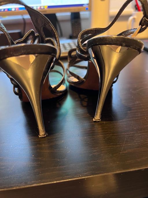 Buy & Sell Halesowen Dudley - Photos for Black sandal with chrome heel