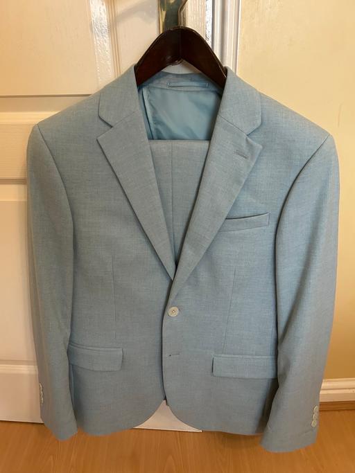 Buy & Sell Duxford South Cambridgeshire - Photos for Moss Bros 2 piece suit -pale blue