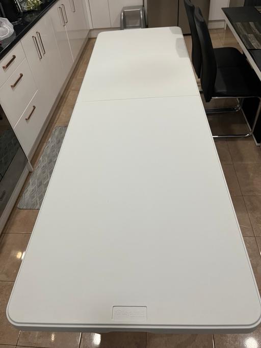 Buy & Sell Birstall Leicester - Photos for 8ft Folding Table + 6 Chairs – Like New