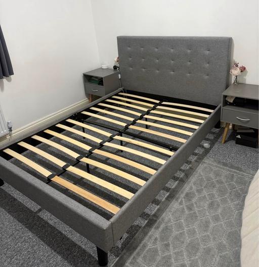 Buy & Sell Leyton East London - Photos for Double bed frame Grey