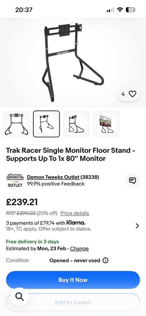 Buy & Sell Tinsley Sheffield - Photos for Trak racer monitor stand