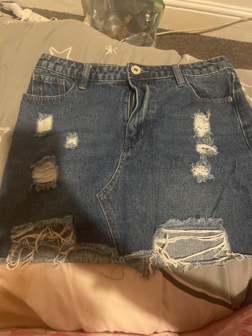 Buy & Sell Shepherd`s Bush West London - Photos for Ladies denim ripped skirt