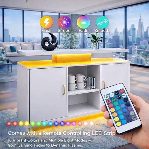 Buy & Sell Milnrow Rochdale - Photos for White Coffee Stand Sideboard