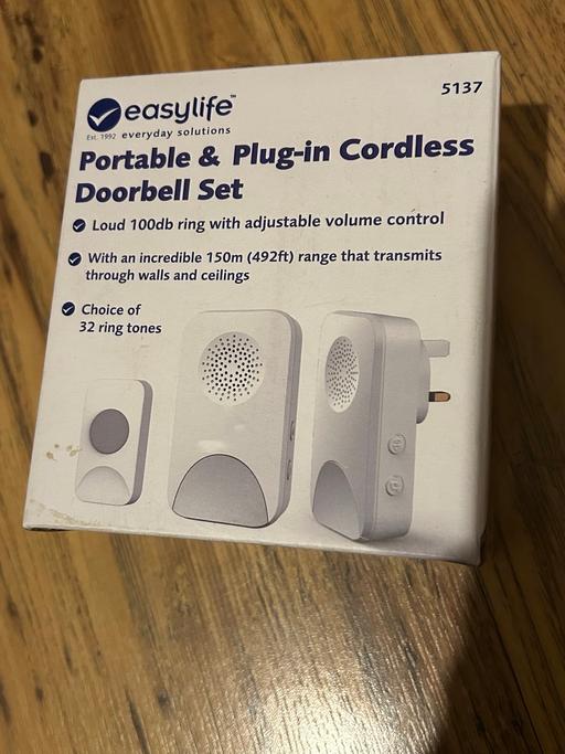 Buy & Sell Northville South Gloucestershire - Photos for Easylife Portable & Plug-In Cordless doorbell